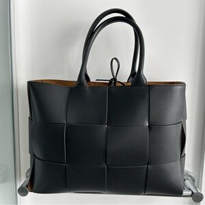 BV Arco inspired Black Woven Tote Bag